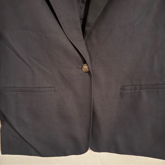 Talbots Linen Blend Lined Blazer Petite - Picture 5 of 7